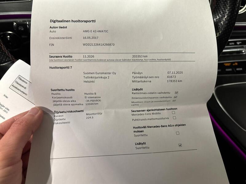 Mercedes-Benz E vaihtoauto