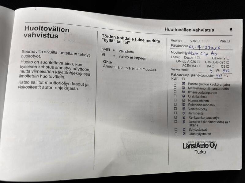 Opel Zafira Tourer vaihtoauto