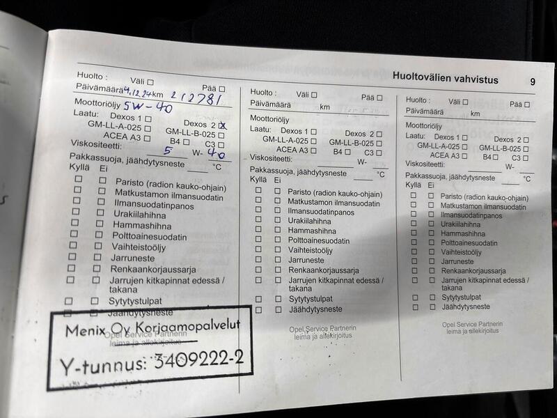 Opel Zafira Tourer vaihtoauto