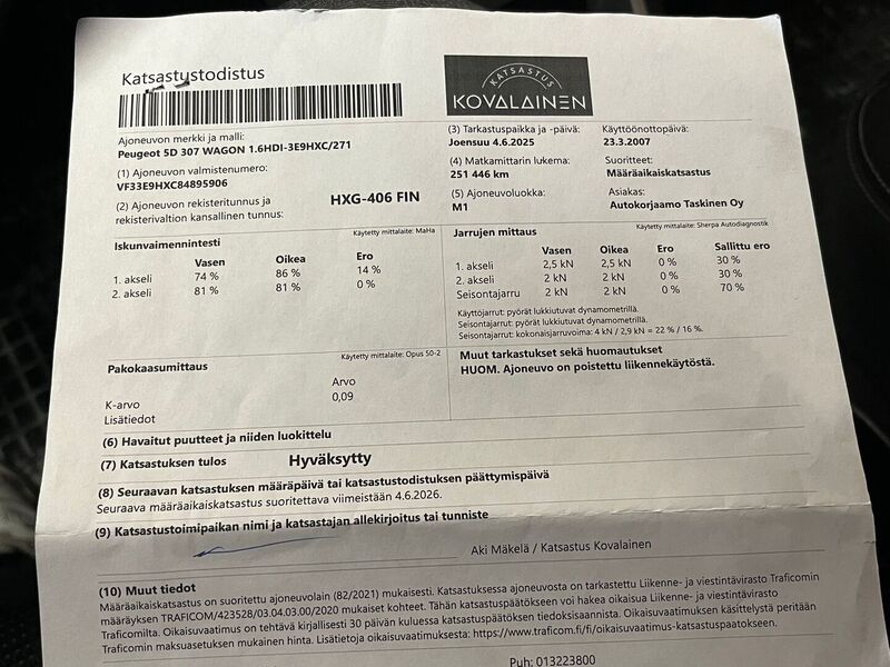 Peugeot 307 vaihtoauto