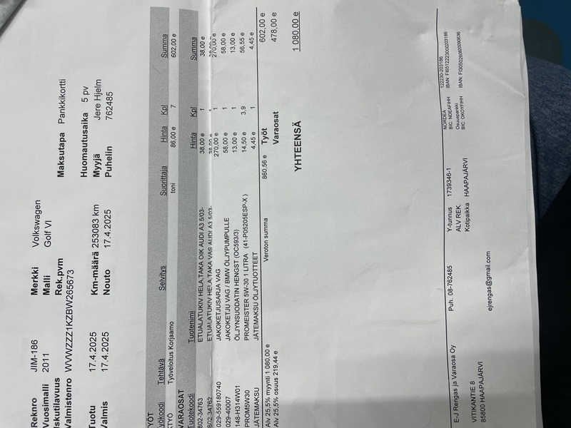 Volkswagen Golf vaihtoauto