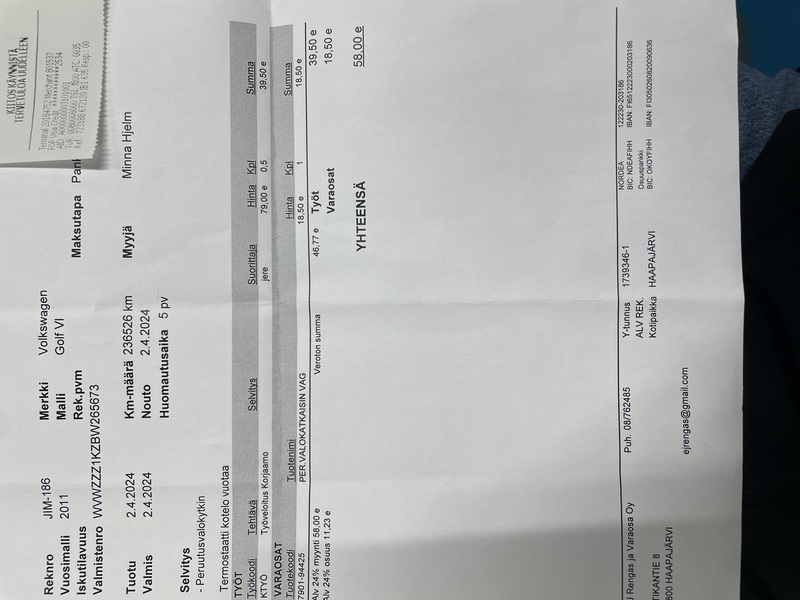 Volkswagen Golf vaihtoauto