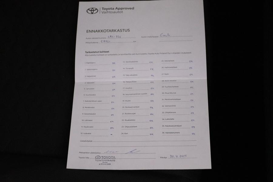 Toyota Corolla vaihtoauto