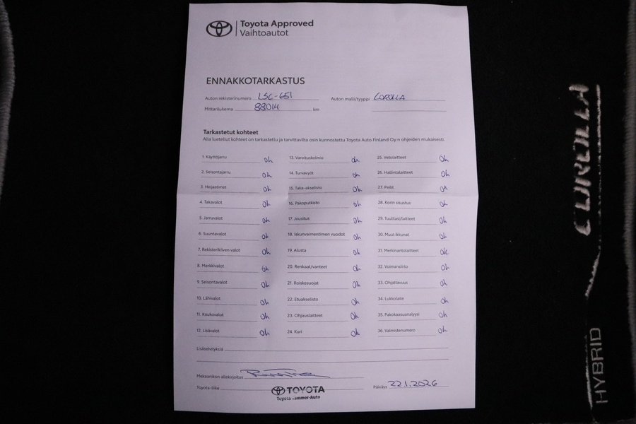 Toyota Corolla vaihtoauto