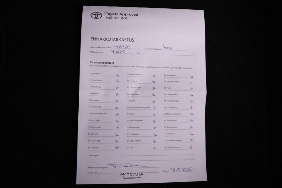 Toyota Yaris vaihtoauto