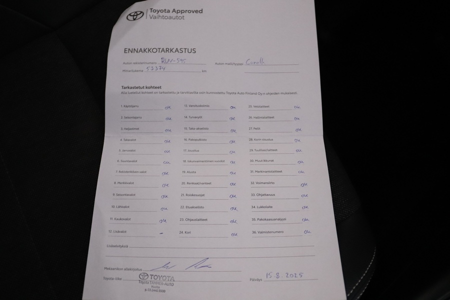 Toyota Corolla vaihtoauto