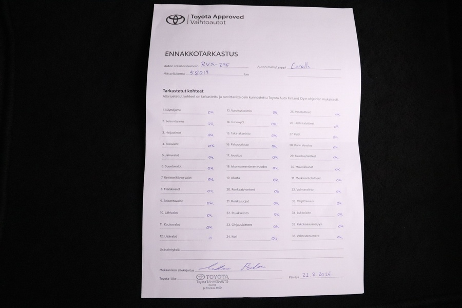 Toyota Corolla vaihtoauto