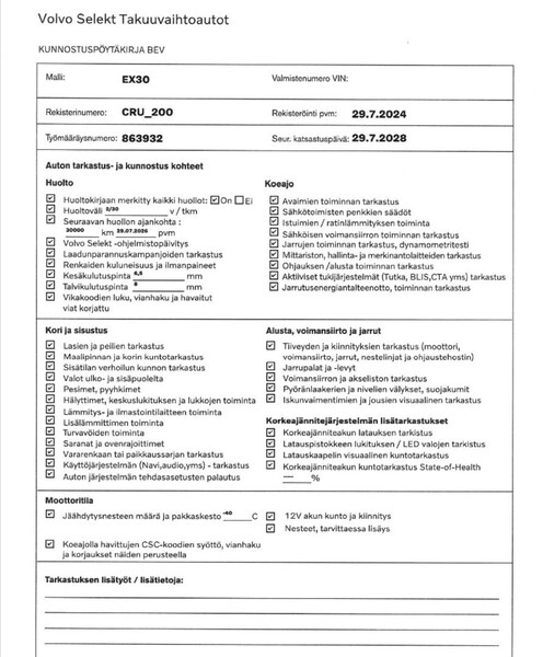 Volvo EX30 vaihtoauto