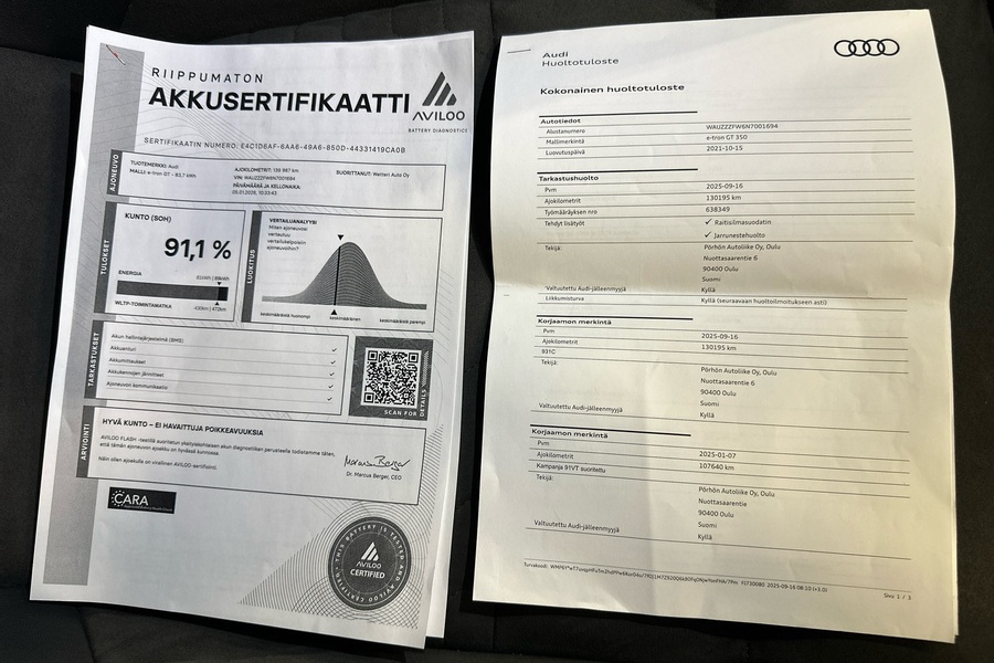 Audi e-tron GT vaihtoauto