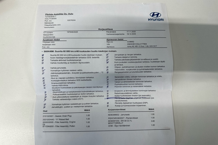 Hyundai IONIQ hybrid vaihtoauto