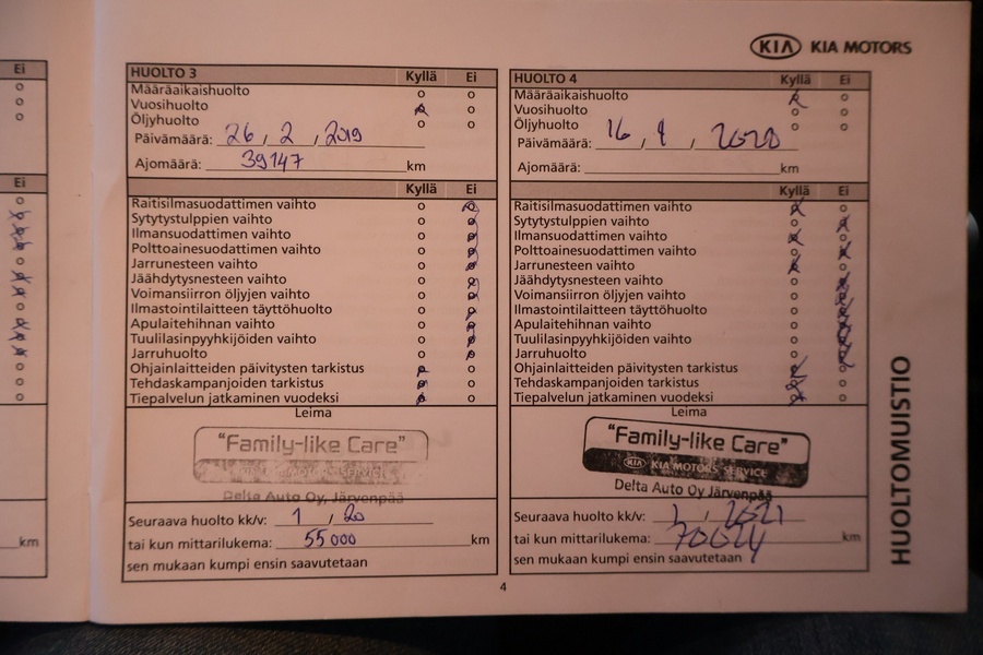 Kia Carens vaihtoauto