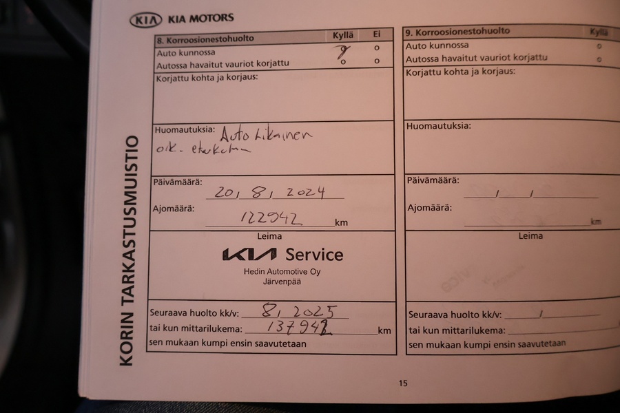 Kia Carens vaihtoauto