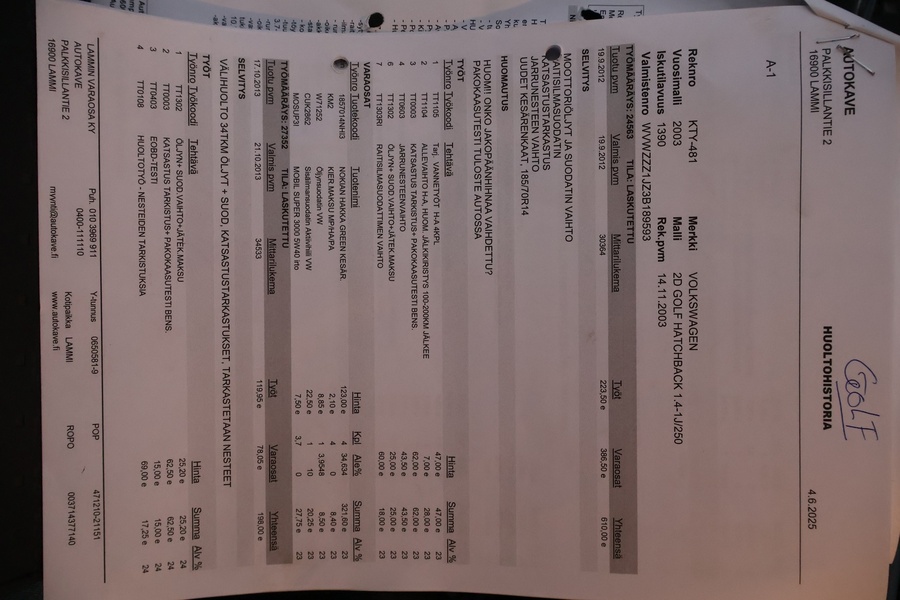 Volkswagen Golf vaihtoauto