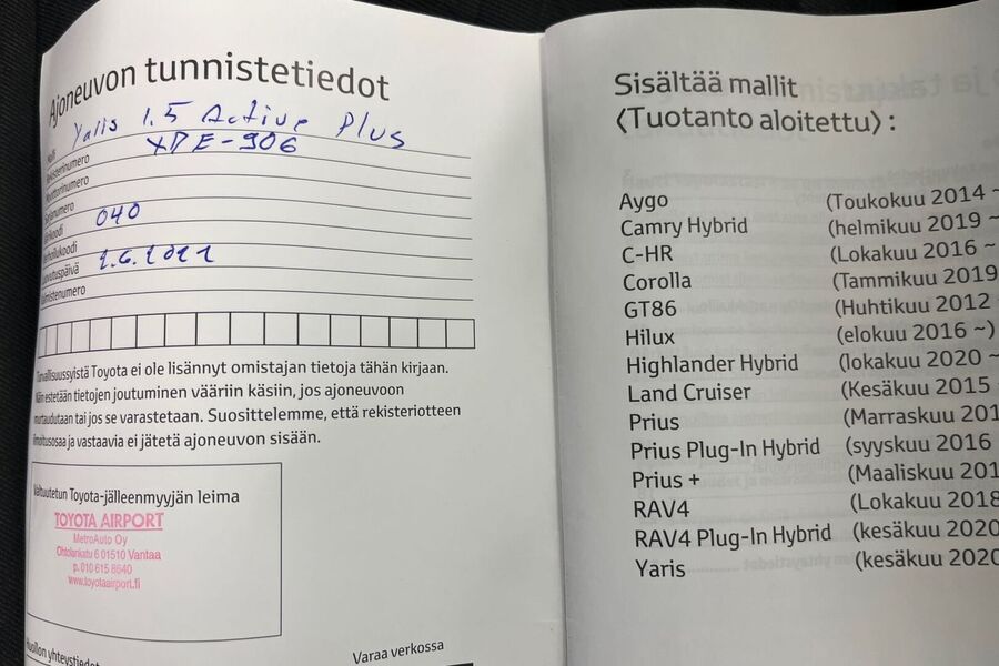 Toyota Yaris vaihtoauto