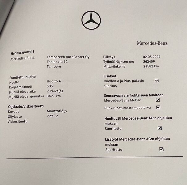 Mercedes-Benz CLA-sarja vaihtoauto