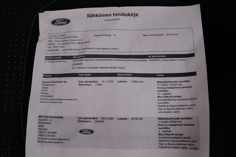 Ford Transit Courier vaihtoauto