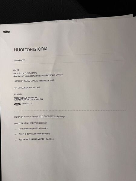 Ford Focus vaihtoauto