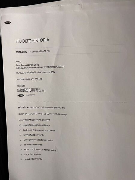 Ford Focus vaihtoauto