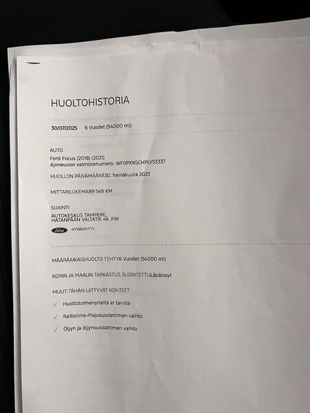 Ford Focus vaihtoauto