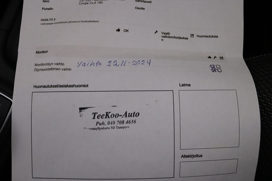 Mercedes-Benz CLA-sarja vaihtoauto