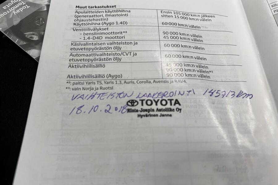 Toyota Avensis vaihtoauto