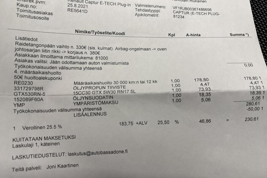 Renault Captur vaihtoauto