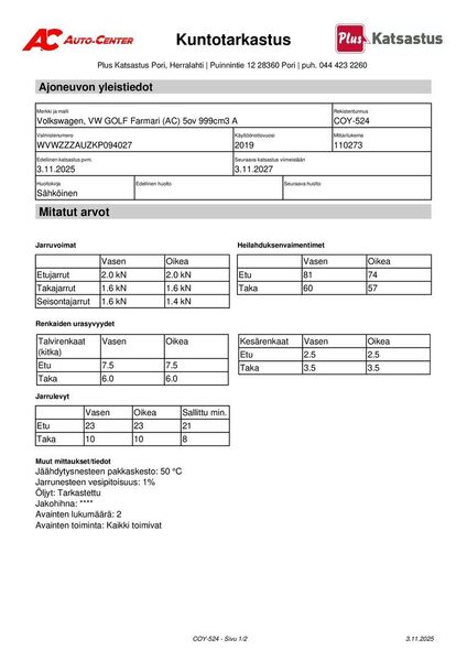 Volkswagen Golf vaihtoauto