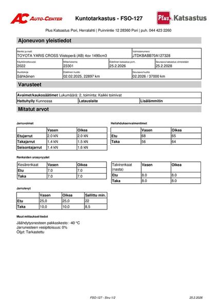Toyota Yaris Cross vaihtoauto