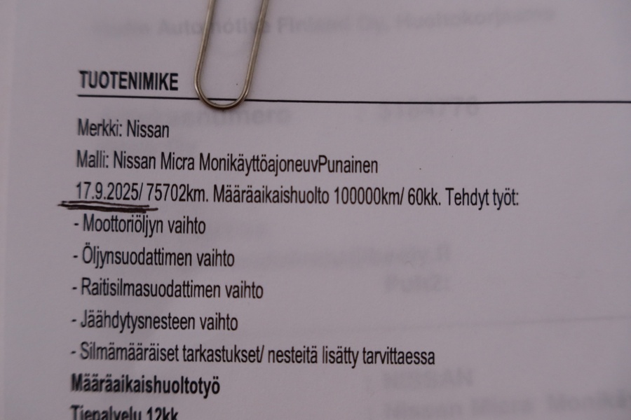 Nissan Micra vaihtoauto