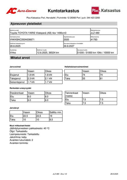 Toyota Yaris vaihtoauto