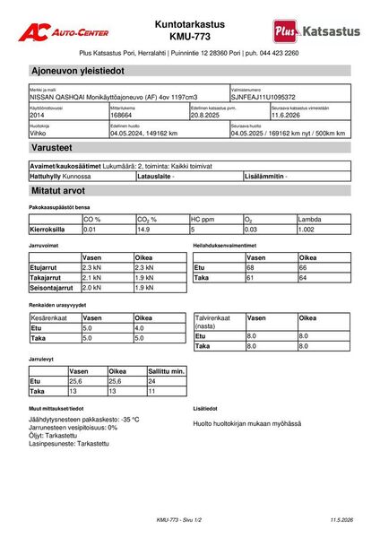 Nissan Qashqai vaihtoauto