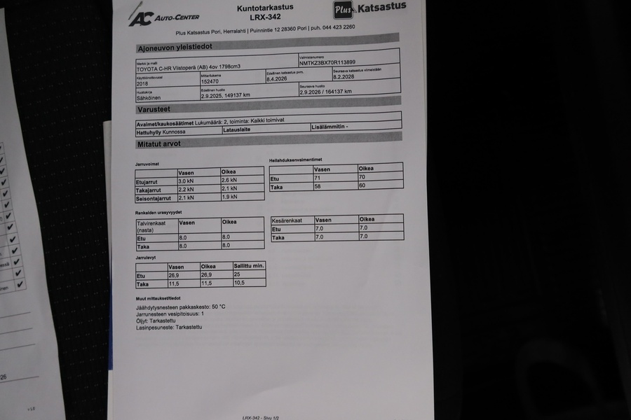 Toyota C-HR vaihtoauto