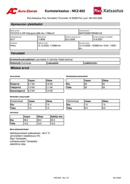 Toyota C-HR vaihtoauto