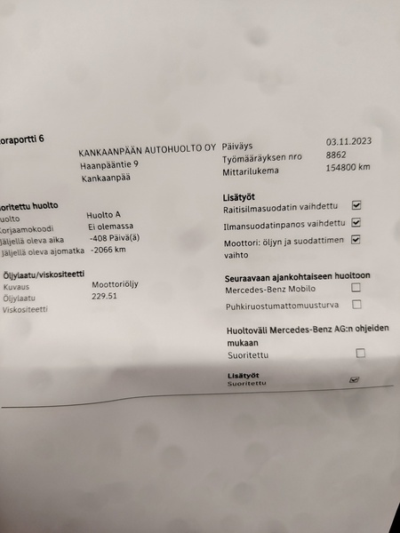 Mercedes-Benz A vaihtoauto