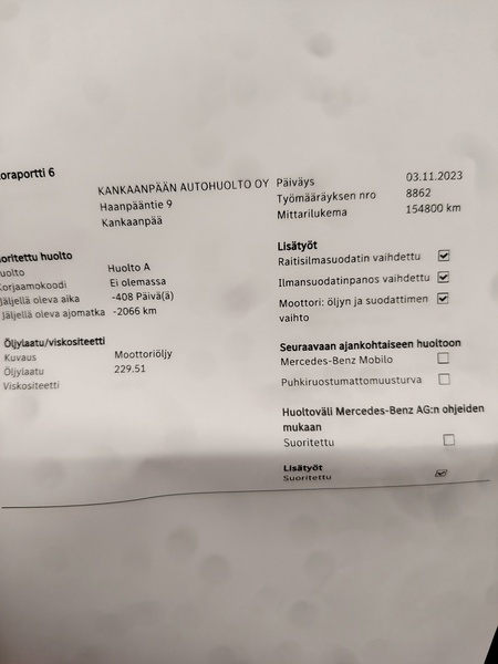 Mercedes-Benz A vaihtoauto