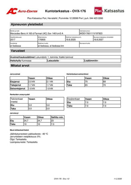 Mercedes-Benz A vaihtoauto