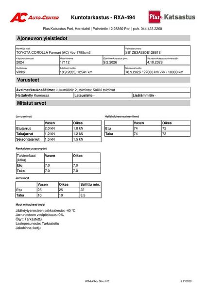 Toyota Corolla vaihtoauto