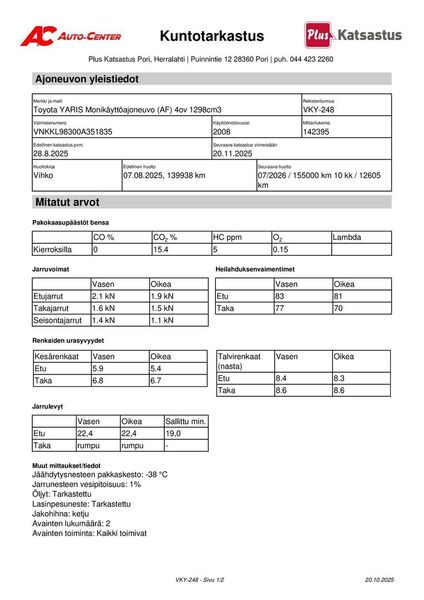 Toyota Yaris vaihtoauto