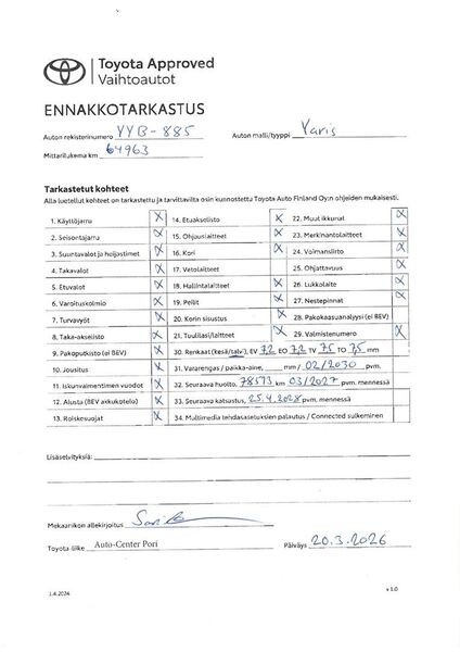 Toyota Yaris vaihtoauto