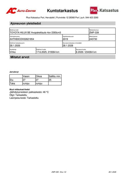 Toyota Hilux vaihtoauto