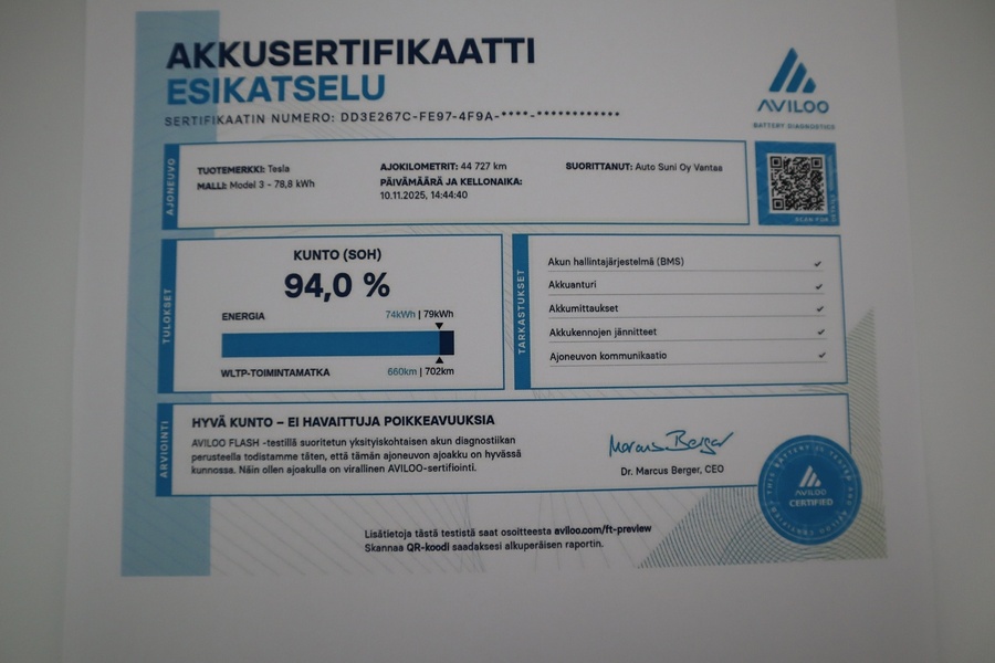 Tesla Model 3 vaihtoauto