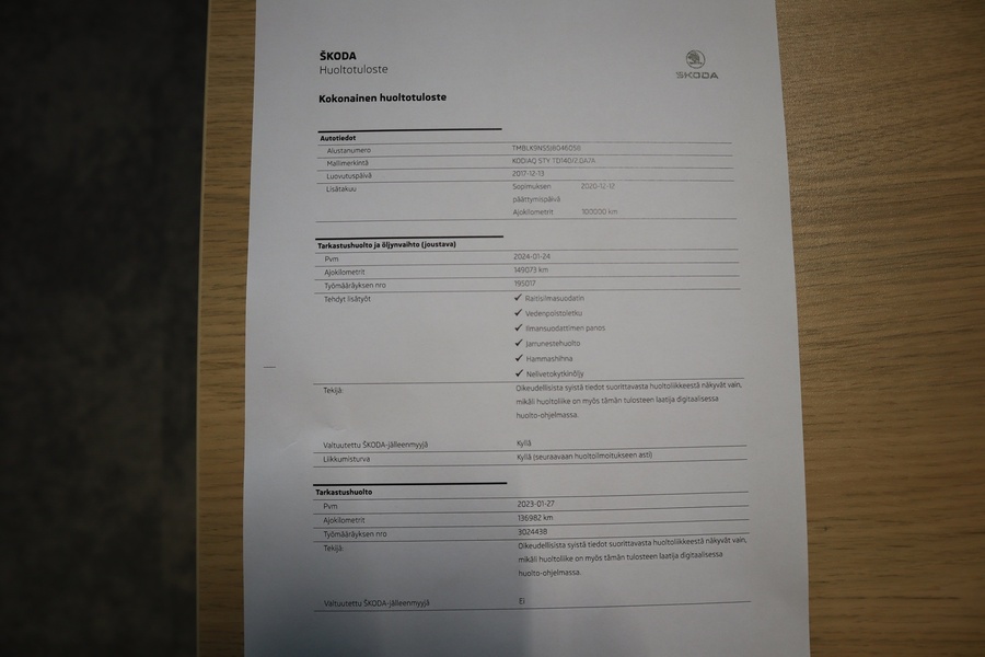 Skoda Kodiaq vaihtoauto