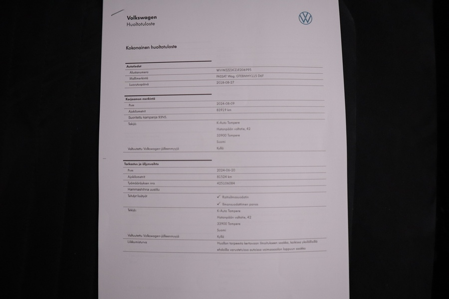 Volkswagen Passat vaihtoauto