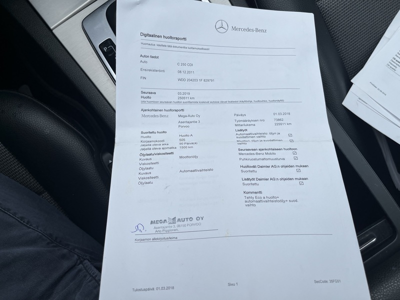 Mercedes-Benz C vaihtoauto