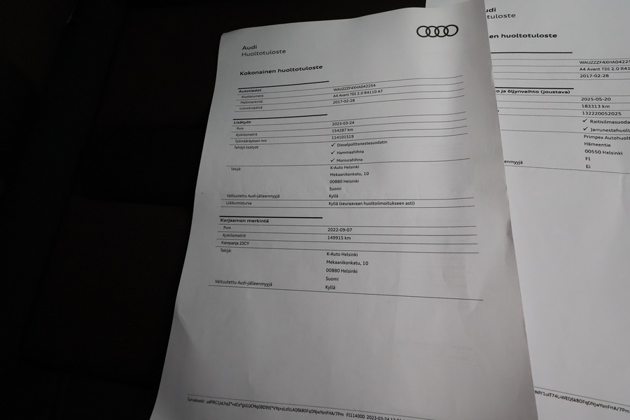Audi A4 vaihtoauto