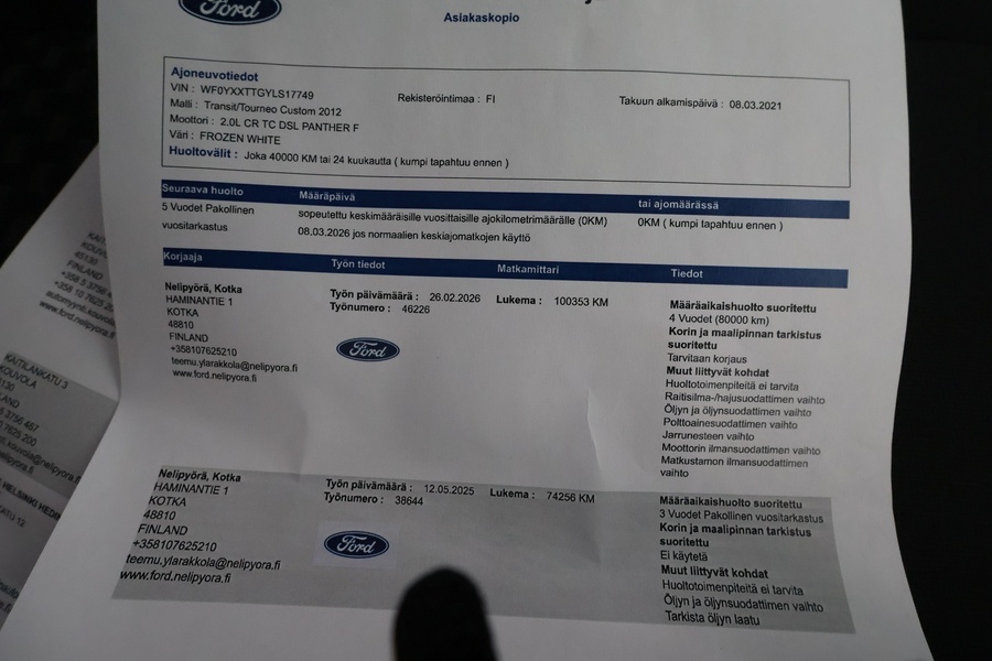 Ford Transit Custom vaihtoauto