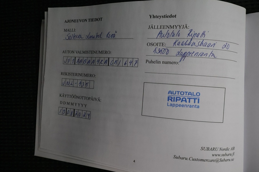 Subaru Solterra vaihtoauto