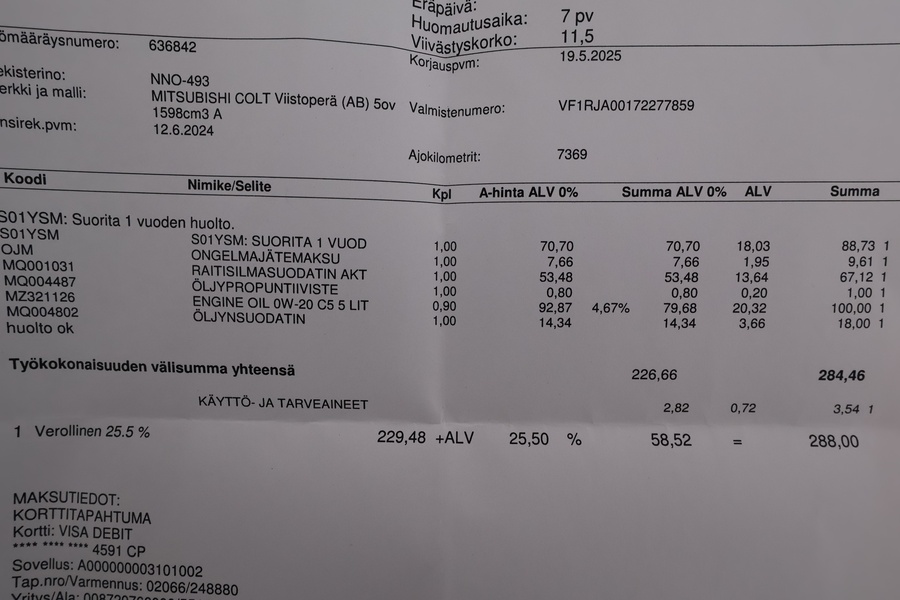 Mitsubishi Colt vaihtoauto