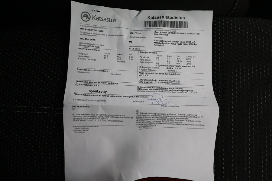 Opel Astra vaihtoauto