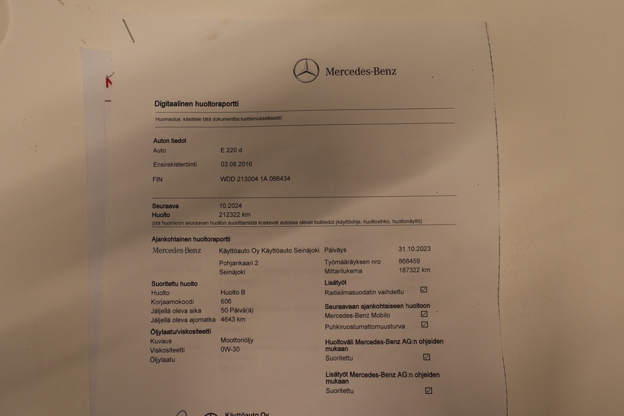 Mercedes-Benz E vaihtoauto